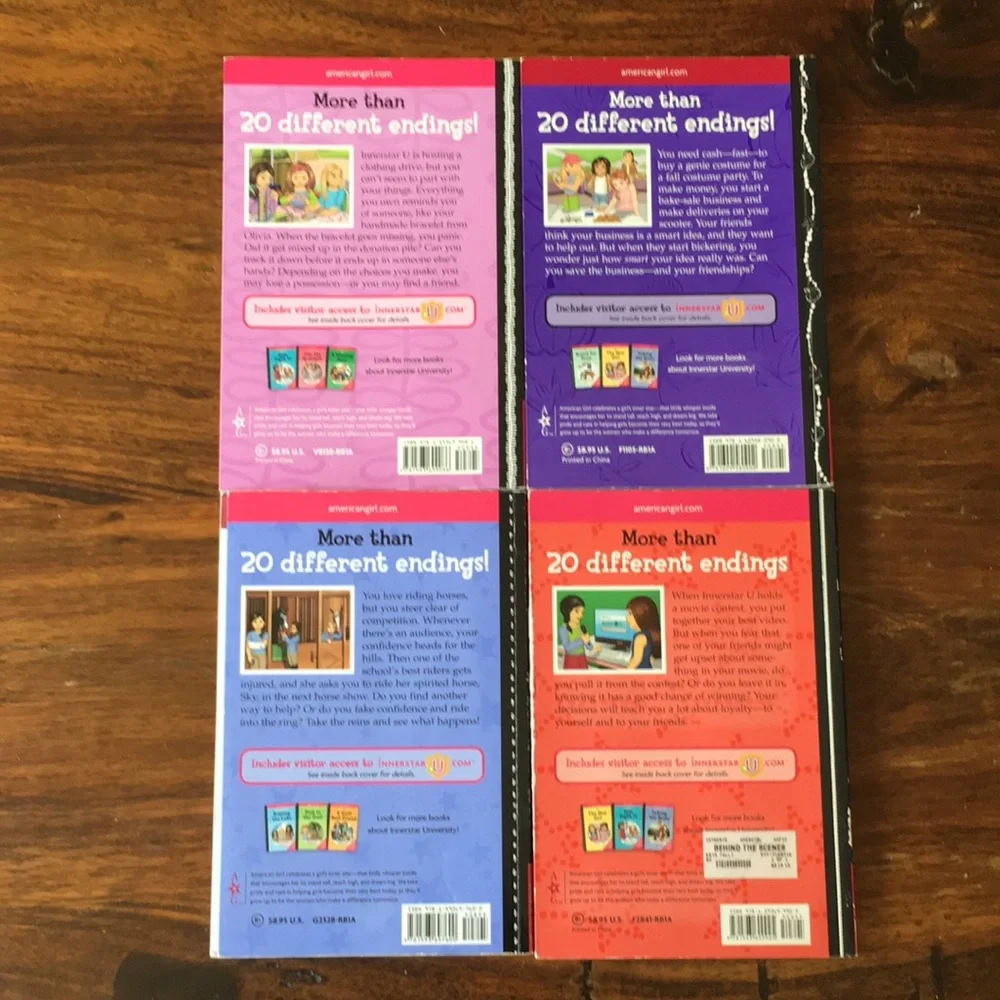 American Girl (Set of 4) Innerstar University Story Books w/ alternate endings - Picture 2 of 12